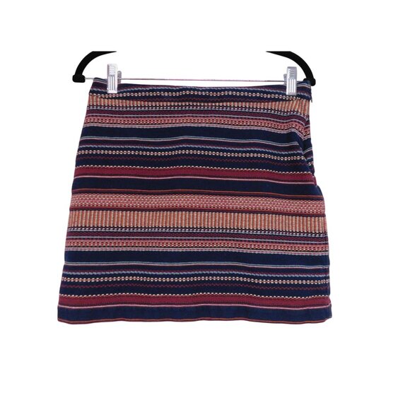 Hollister Rainbow Striped Mini Skirt S - Cotton Boho - Excellent - Picture 2 of 7